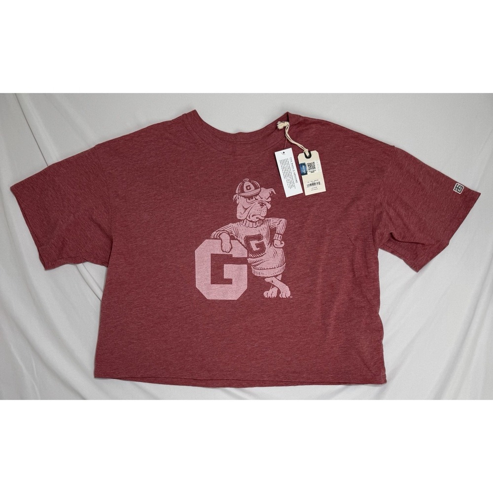 NWT Tailgate Georgia Bulldogs Cropped T Shirt‎ Women's Size XS
